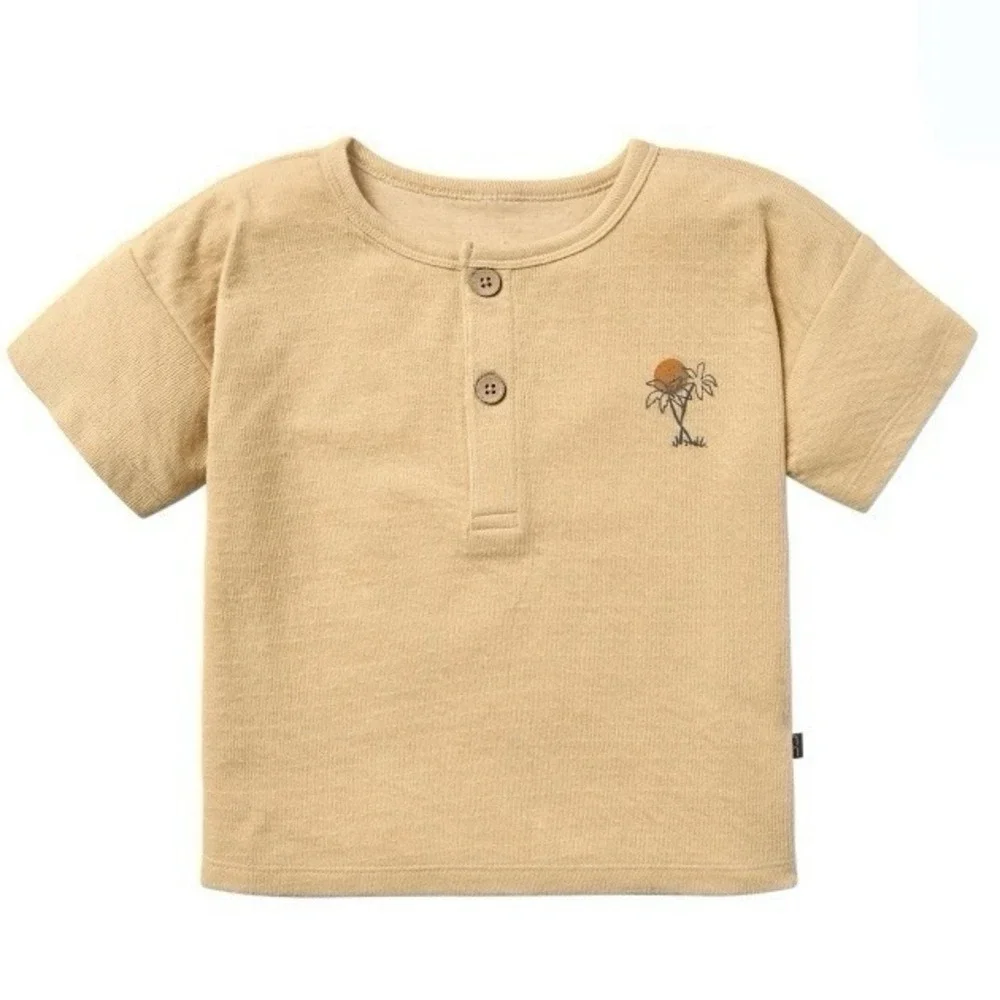 Modern Moments by Gerber Toddler Boy Organic Henley Tee 18 Months New with Tags